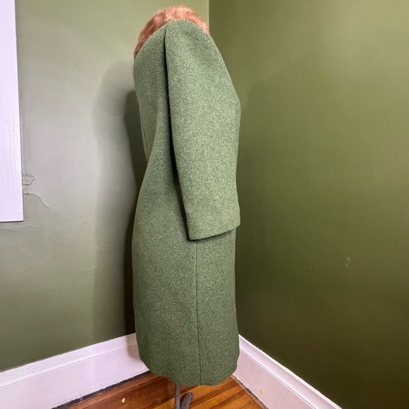 Vintage forstman frizelda MCM retro boucle fern green coat S - Picture 6 of 16